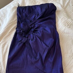 Jessica McClintock Purple Strapless Dress